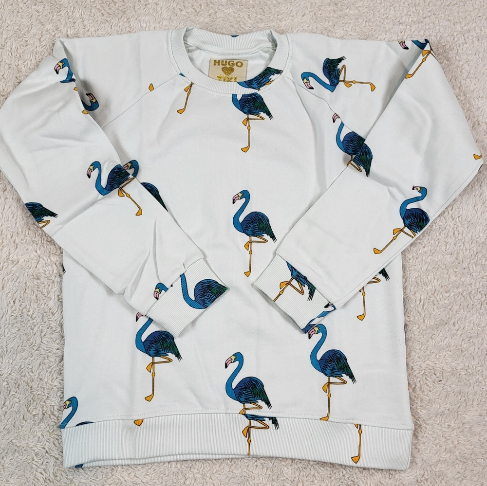 *SOLD* Hugo Loves Tiki Flamingo Sweatshirt